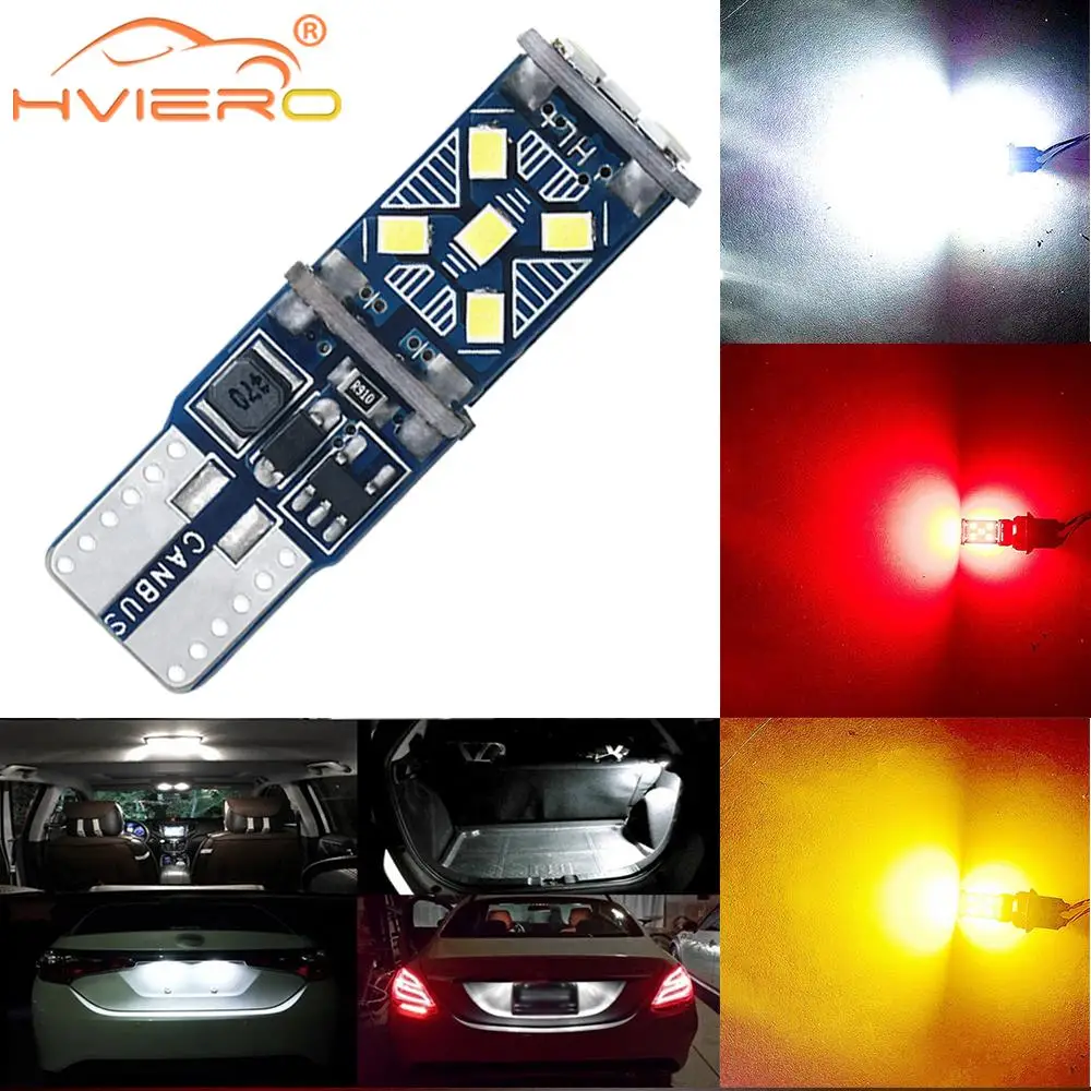 

Car T10 2016 15SMD W5W Signal Parking LED 194 Auto Strobe Wedge Turn Side Additional Brake Bulb Interior Reading Dome Lamp 12V