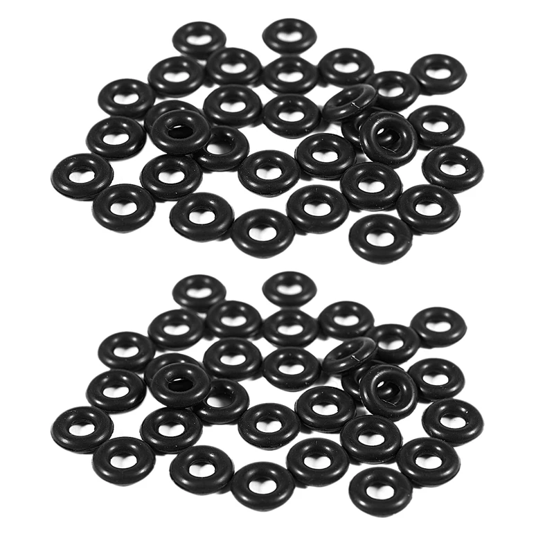 

60 Pcs 2.5Mm X 6.5Mm X 2Mm Rubber O Rings For Wacky Worm Fishing
