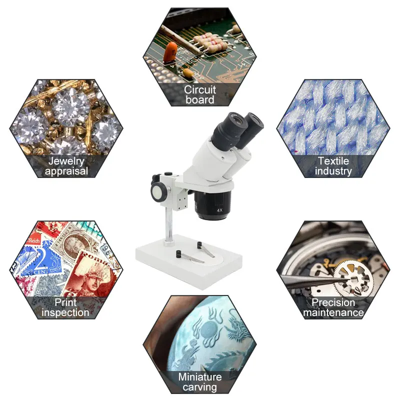 Промышленный бинокулярный стереомикроскоп 20x-40x инструмент для пайки печатных