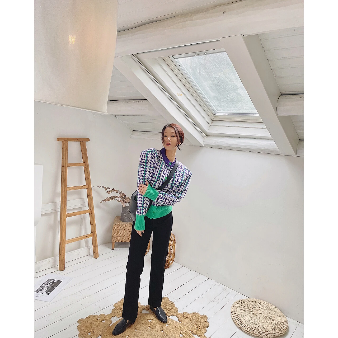 2022 клетчатые женские вязаные свитера Za Y2K Oem пуловеры Топы корейская мода