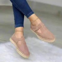 2022 spring summer women loafers espadrille elastic band flat shoes female casual comfort cloth shoes ladies flats woman flats
