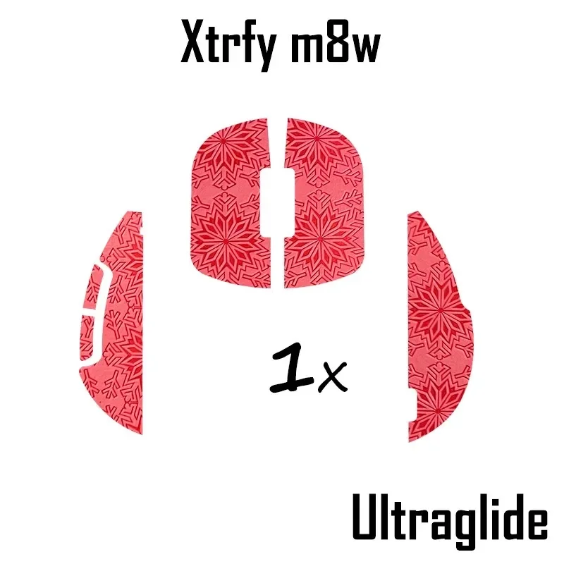 1 комплект противоскользящих наклеек для мышей Xtrfy M8w MZ1 MZ1W M42 M42W, противоскользящая лента от пота с текстурой снежинки (art.: 3920dba8fc29f) - 3920dba8fc29f