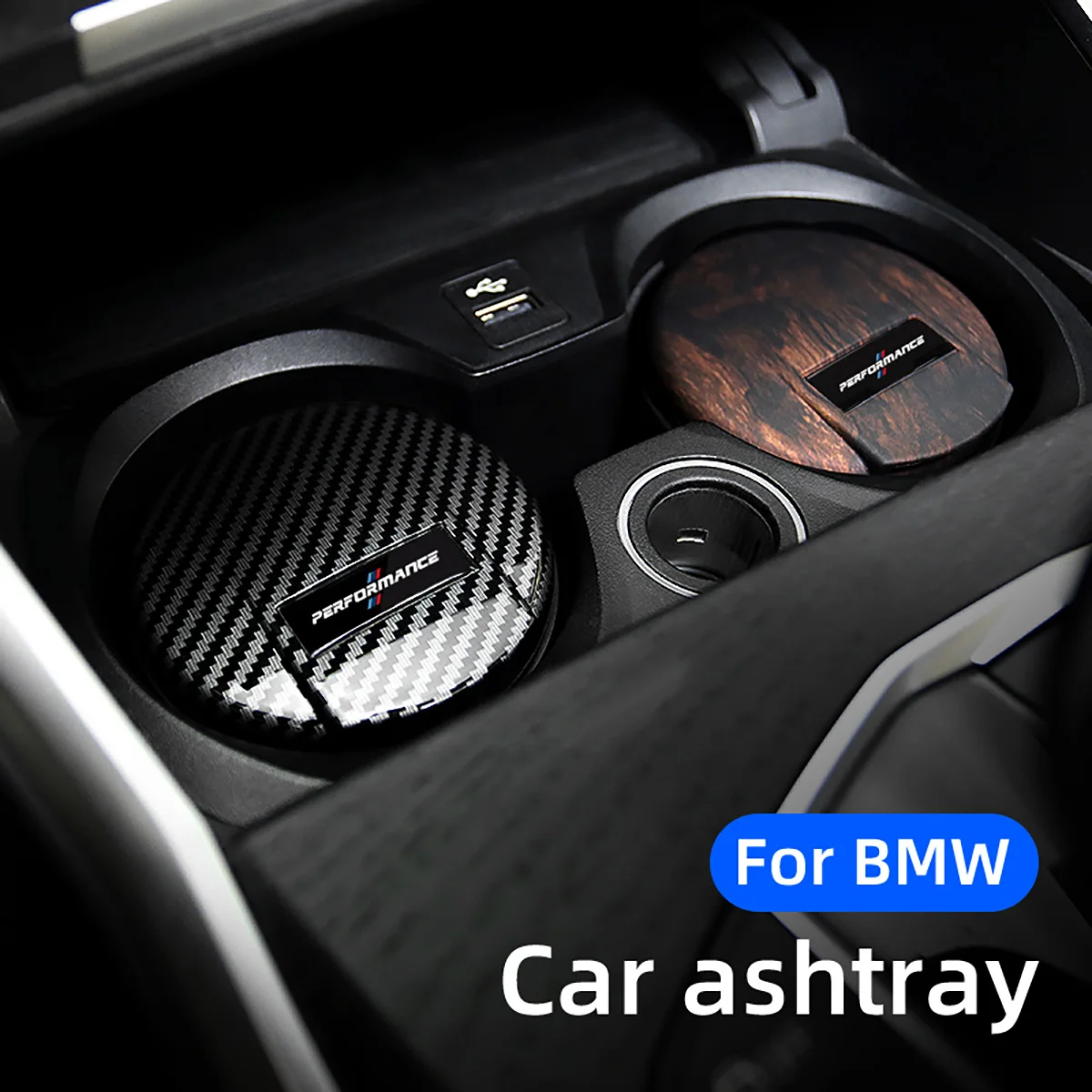 

Автомобильная пепельница для BMW X3, X4, X5, X6, 3, 5 серии, светодиодный ная подсветка, сигарета, дым, пепельница, керамическая подкладка, аксессуары...