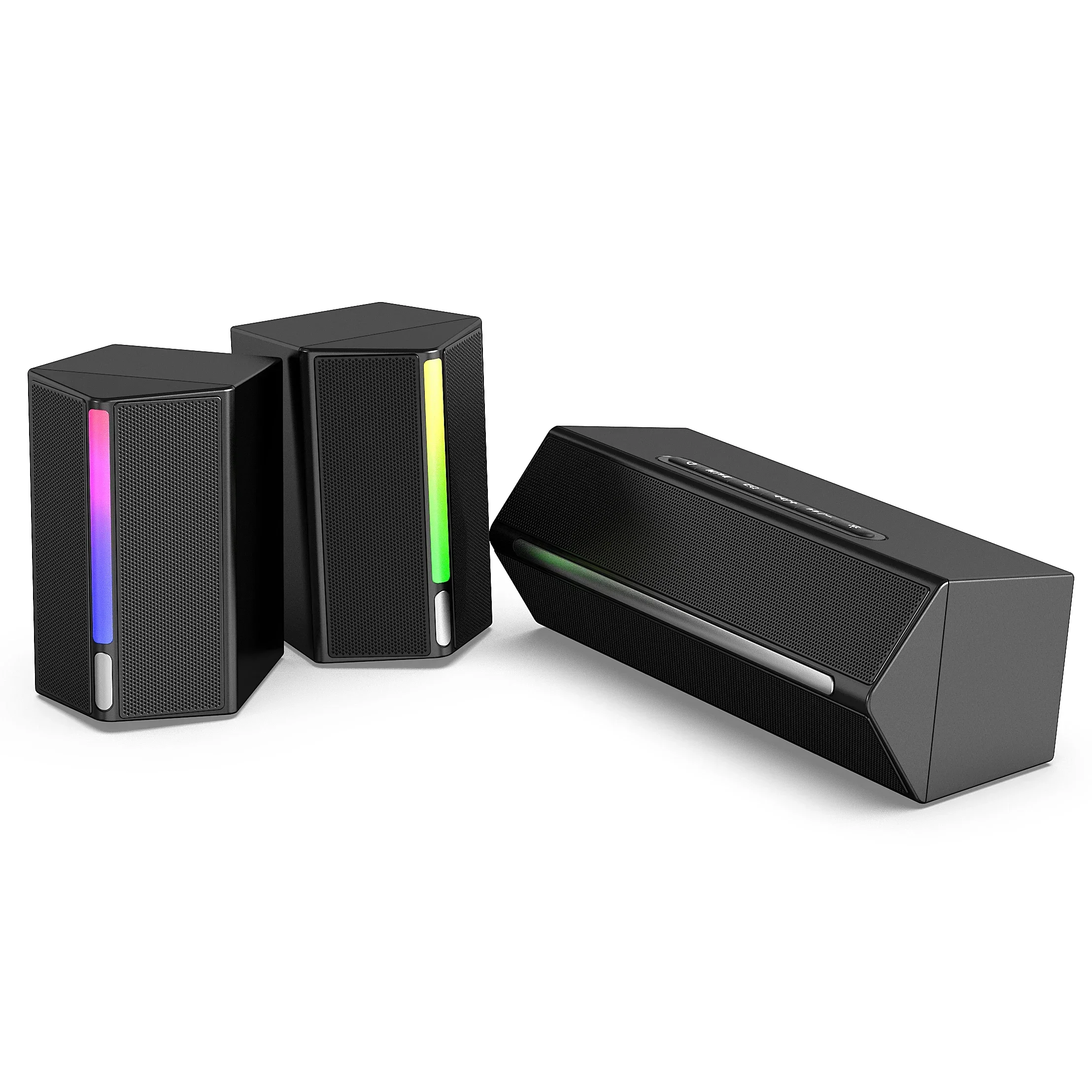 Беспроводной настольный динамик с двумя режимами Hi-Fi RGB для домашнего кинотеатра