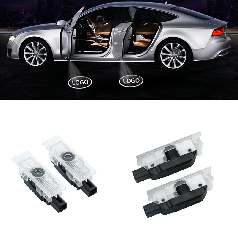 

car accessories For M-aserati Ghibli welcome lights dedicated car logo door lights auto LED