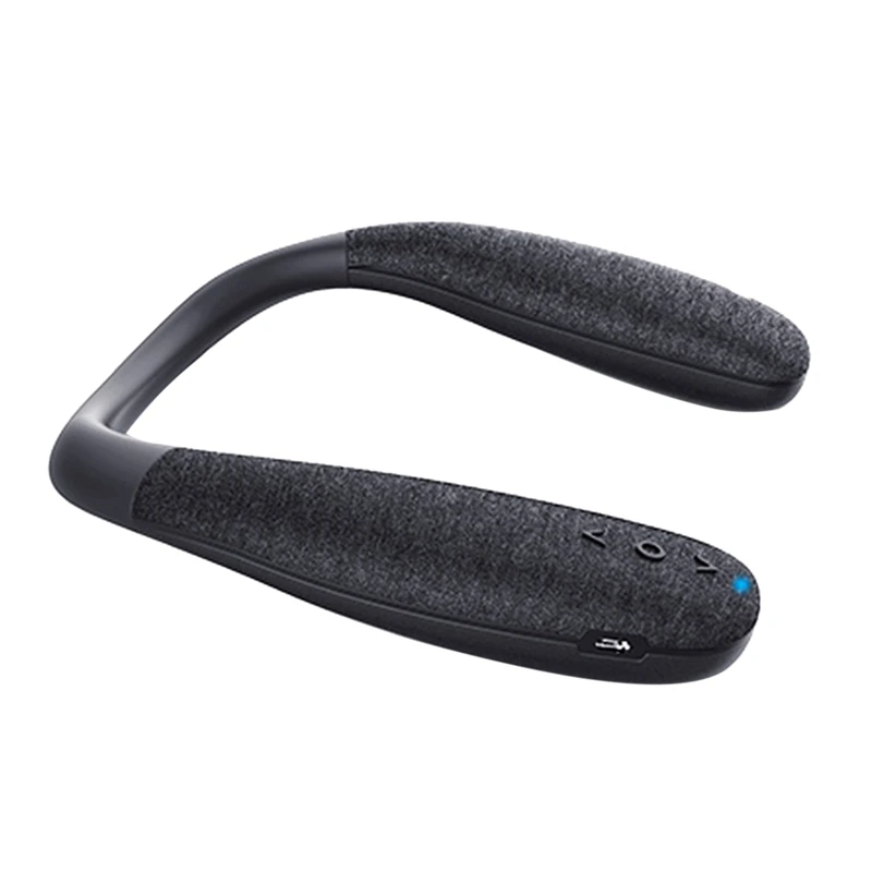 

Беспроводной шейный динамик, носимый объемный звук, Bluetooth шейный динамик с басами, HD голосовая кнопка для игр и ТВ