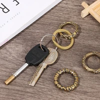 keyring horseshoe buckle keys holder fit diy keychain ring circles findings keychain circle antique bronze keyring