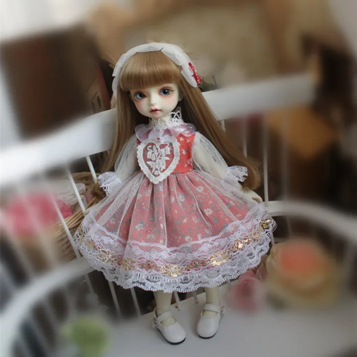 

1/6 1/4 1/3 шарнирное платье + заколка для волос, набор пасторальных цветов для кукол 1/3 1/4 1/6 BJD SD DD 1/6 Blyth, аксессуары для кукол