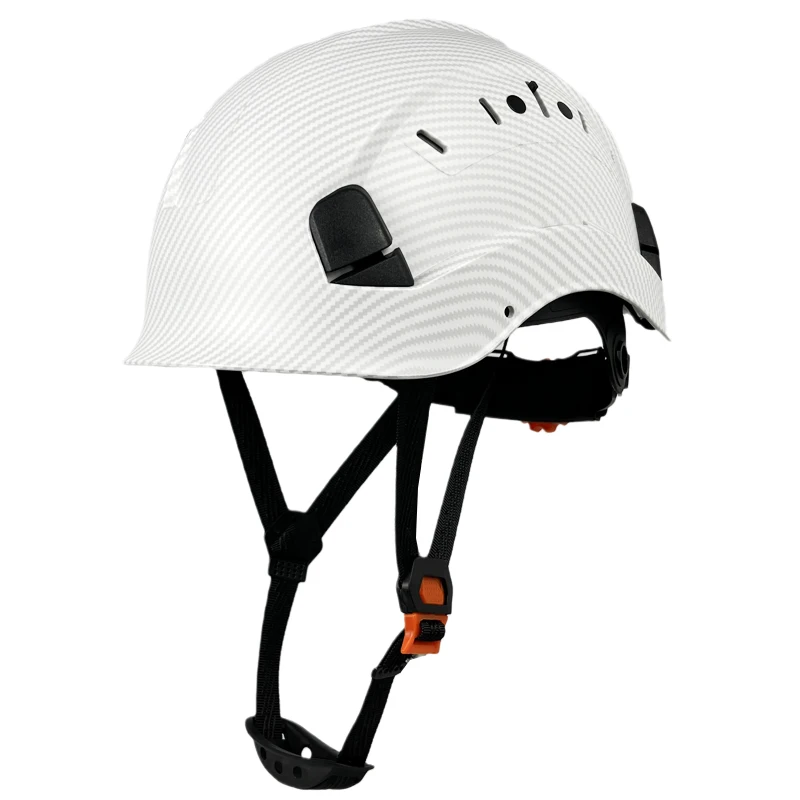 

Carbon Fiber Pattern CE EN397 Safety Helmet Construction For Engineer Europe Hard Hat ABS Protective Work Cap For Men Industrial