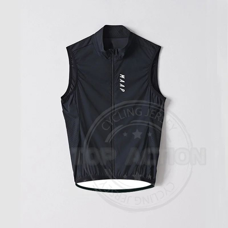 

2022 new MAAP Unisex high quality White cycling jersey sleeveless MTB windof breathable vests Quick dry bicycle wind vest