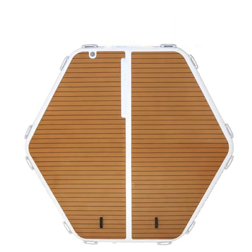 Надувная шестигранная плавающая док-станция DWF поплавки для игры в воду яхты