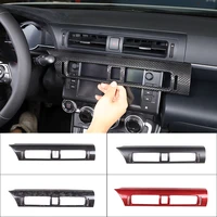 for 2022 toyota 86subaru brz real carbon fiber car styling center control air outlet frame sticker car interior accessories