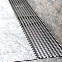 sus 304 stainless steel floor drain deodorant high flow rate strip shower drainer bathroom rectangular drainage tank accessory