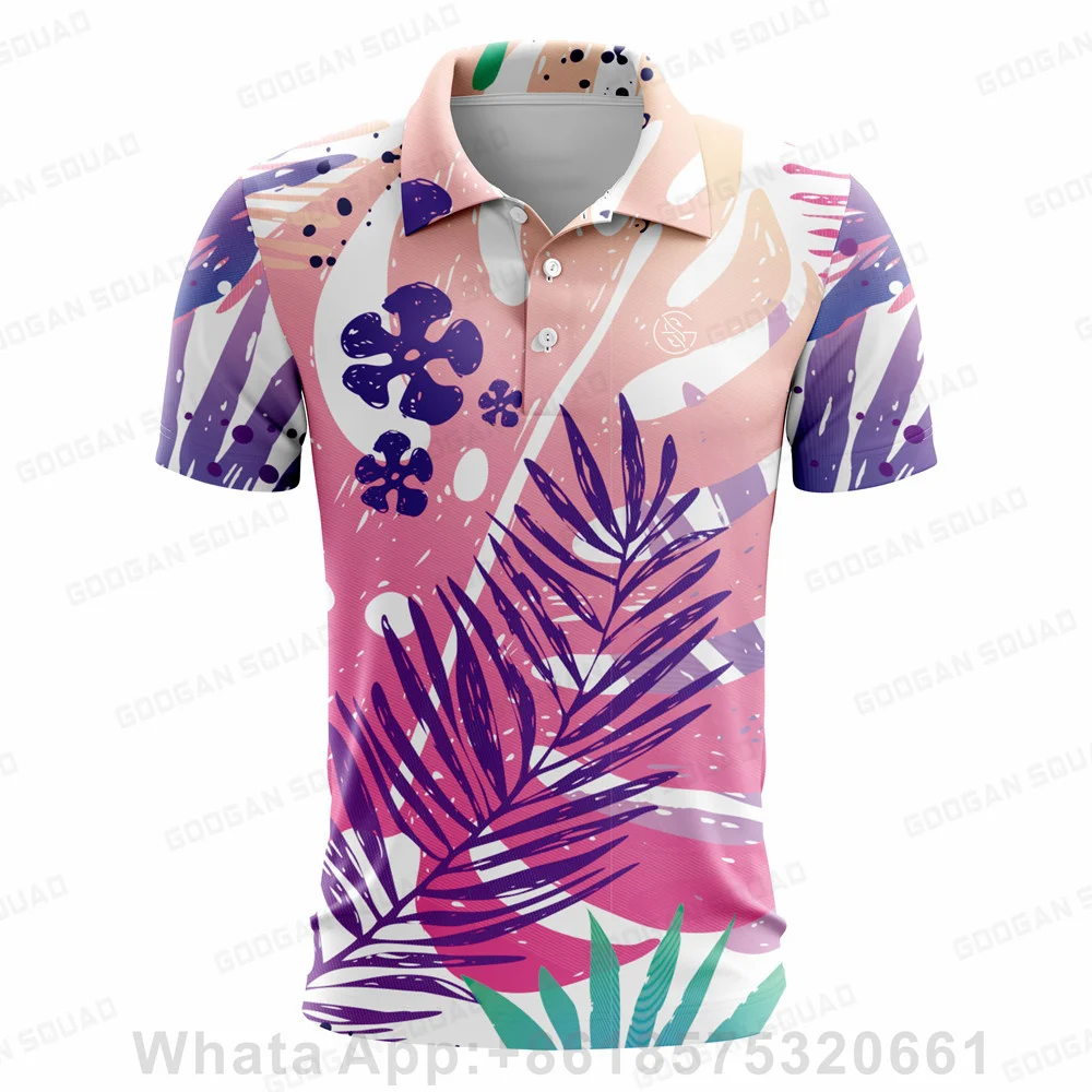 Летняя рубашка для гольфа Googan дышащая Повседневная с коротким рукавом Детская