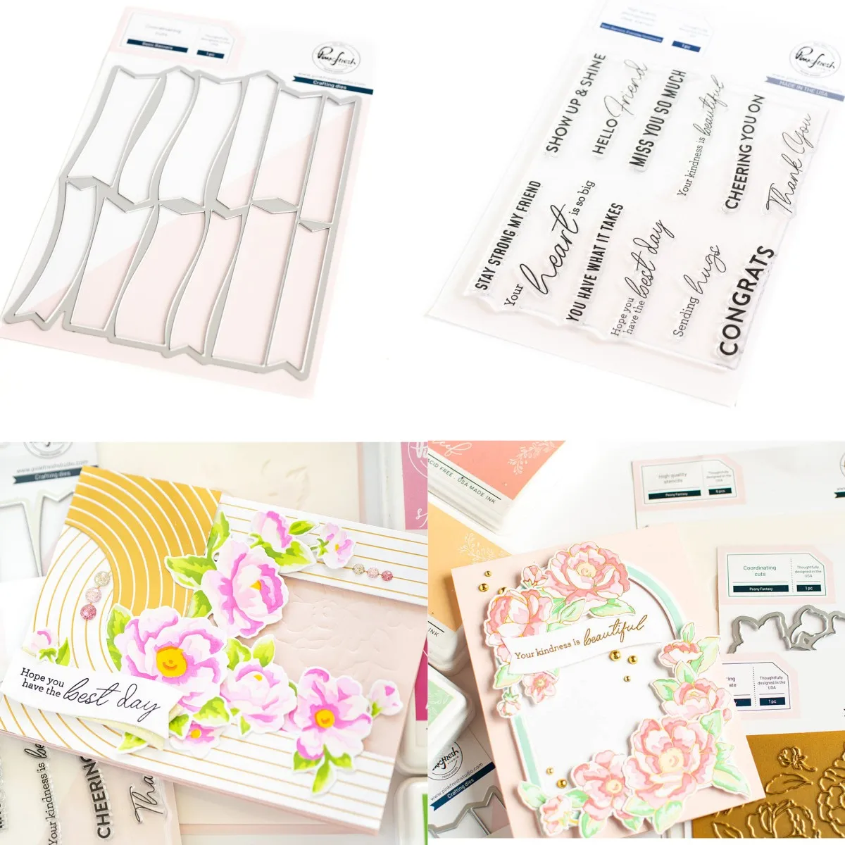 

New Arrival Banners Everyday Metal Cutting Die Clear Stamps DIY Scrapbook Paper Craft Handmade Make Album Embossing Template