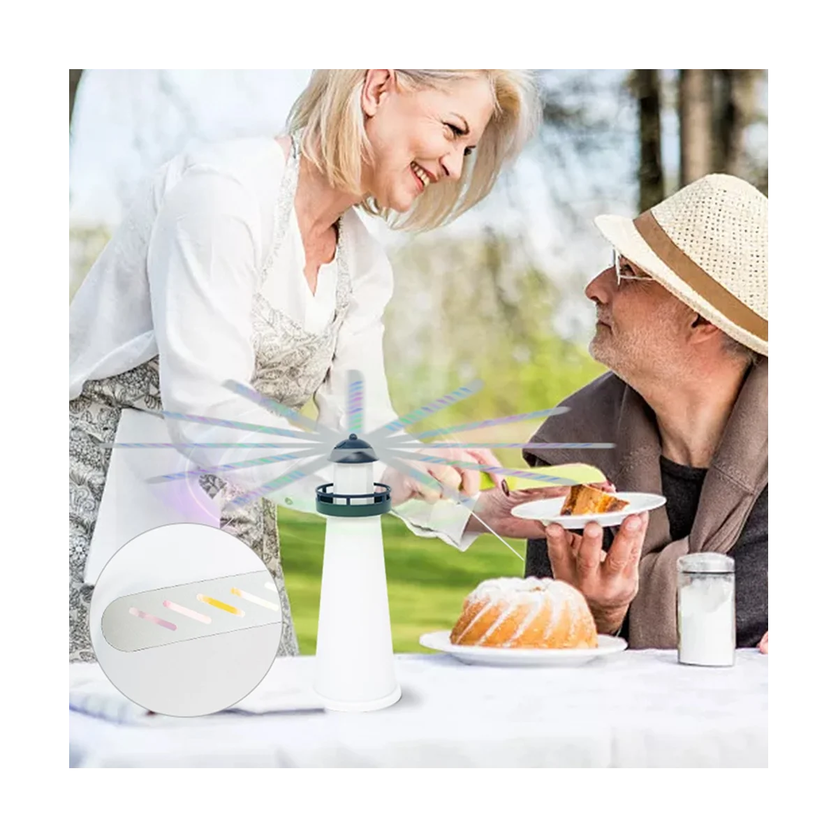 

Портативный вертикальный вентилятор, автоматический Ловец летающих мух убирается и вращается для вождения мух и комаров, B