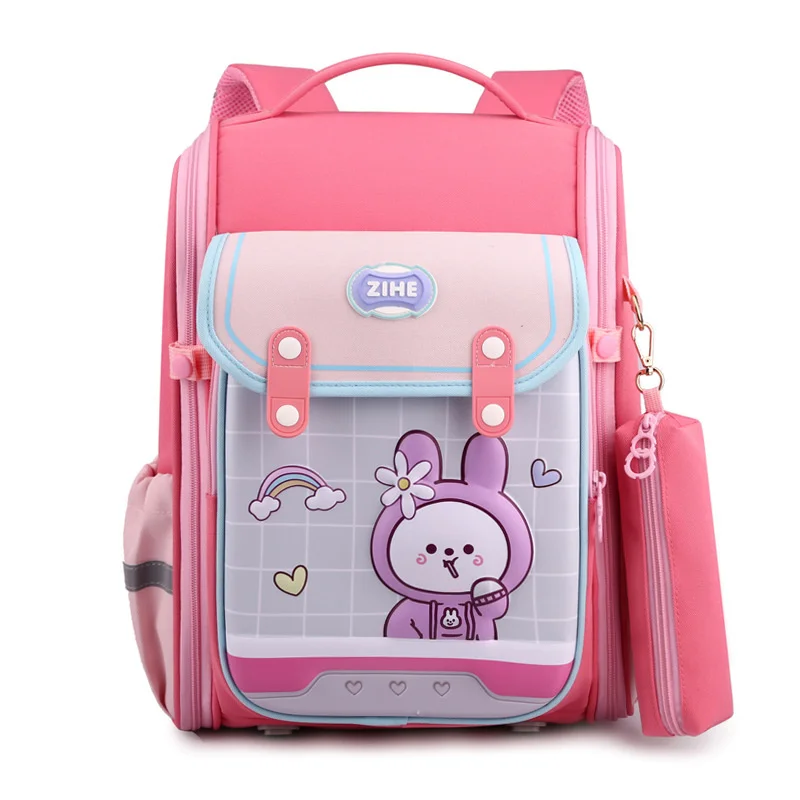 

Child Primary School Bag Cartoon Rabbit Astronaut Printing Backpacks Kindergarten Student Cute Children's Schoolbag Waterproof