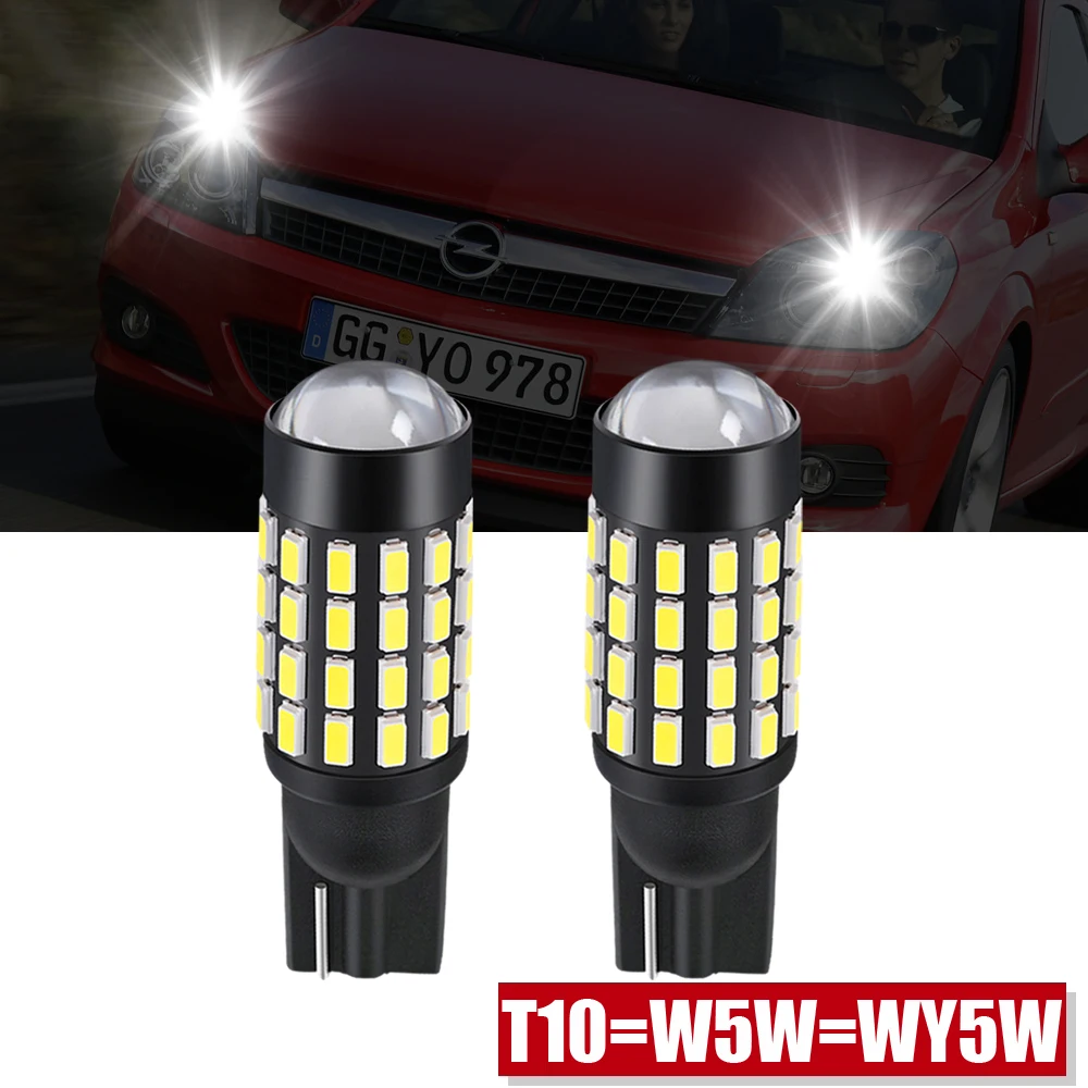 

2 шт., Автомобильные светодиодные лампы W5W 194 T10 Cob 6000 К