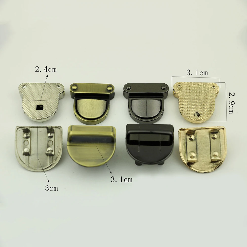 1pc Metal Lock Bag Case Buckle Clasp Turn Lock For Handbags Shoulder Bags Purse Tote Accessories DIY Craft High Quality images - 6