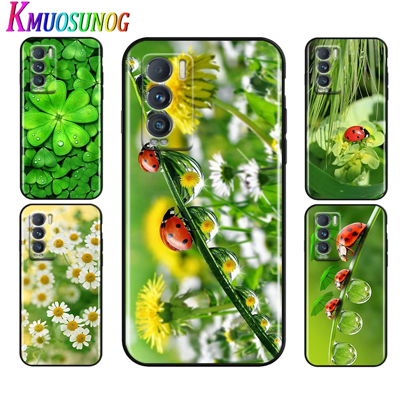 

Creen leaf ladybug daisy For Realme 8 GT Neo Neo2 Edition Explorer Master Q3 Pro Narzo30 C21 C20 C11 C21Y Soft Phone Case