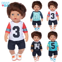 new 18 inch boys baby doll toy football series fashionable boys doll simulation doll girl gifts