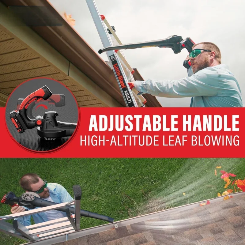 Беспроводная воздуходувка для листьев с батарейным питанием 20 В ухода за газоном