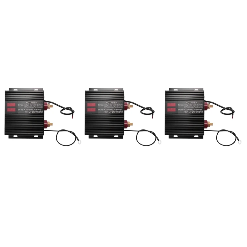 

3X 150 Amp Dual Battery Smart Isolator Universal 12V/24V Voltage Sensitive Relay For ATV, UTV, RV, Truck