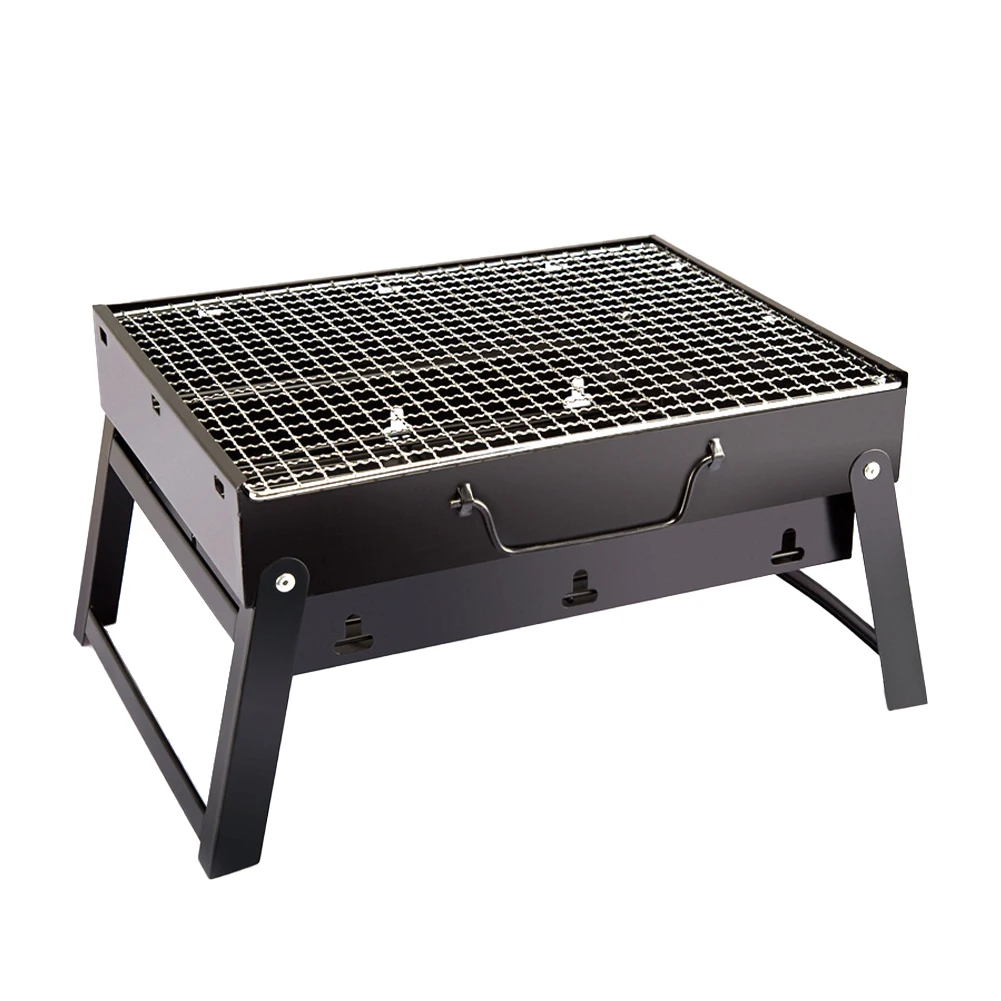 

Mini BBQ Grill Folding Portable Stainless Steel Barbecue Grill BBQ Oven Plate Roasting Cooker Meat Vegetable for Outdoor Camping