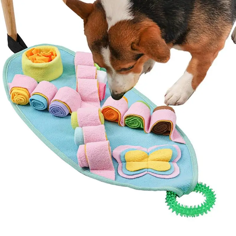 

Dog Sniffing Pad Dog Nose Mat Antiskid Dog Enrichment Toys Slow Feeder Digging Treat Mat Mental Stimulation Boredom Play Mat For