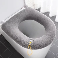 universal toilet seat cover pumpkin pattern closestool mat soft warm toilet seat cushion bathroom toilet lid accessories