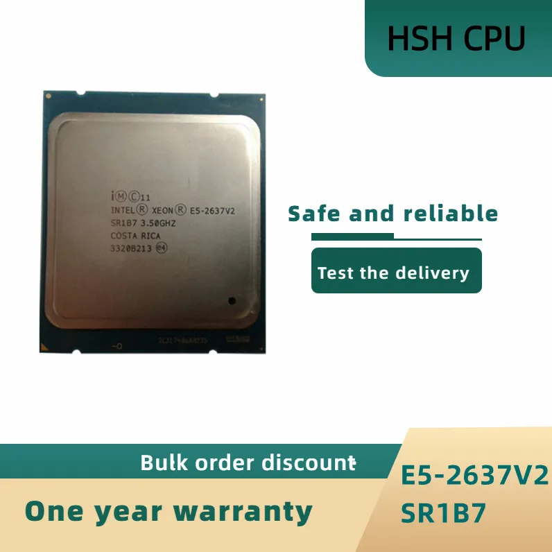 Процессор Intel Xeon E5-2637V 2 3,50 ГГц 15 Мб 130 Вт 4-ядерный LGA2011 Стандартный V2 процессор E5 2637V2