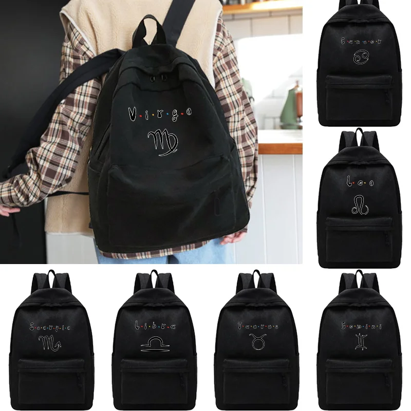 

Large Capacity Travel Backpack Unisex Teen School Bag Women's Shoulders Backpacks Sport Knapsack Constellation Print Laptop Bags