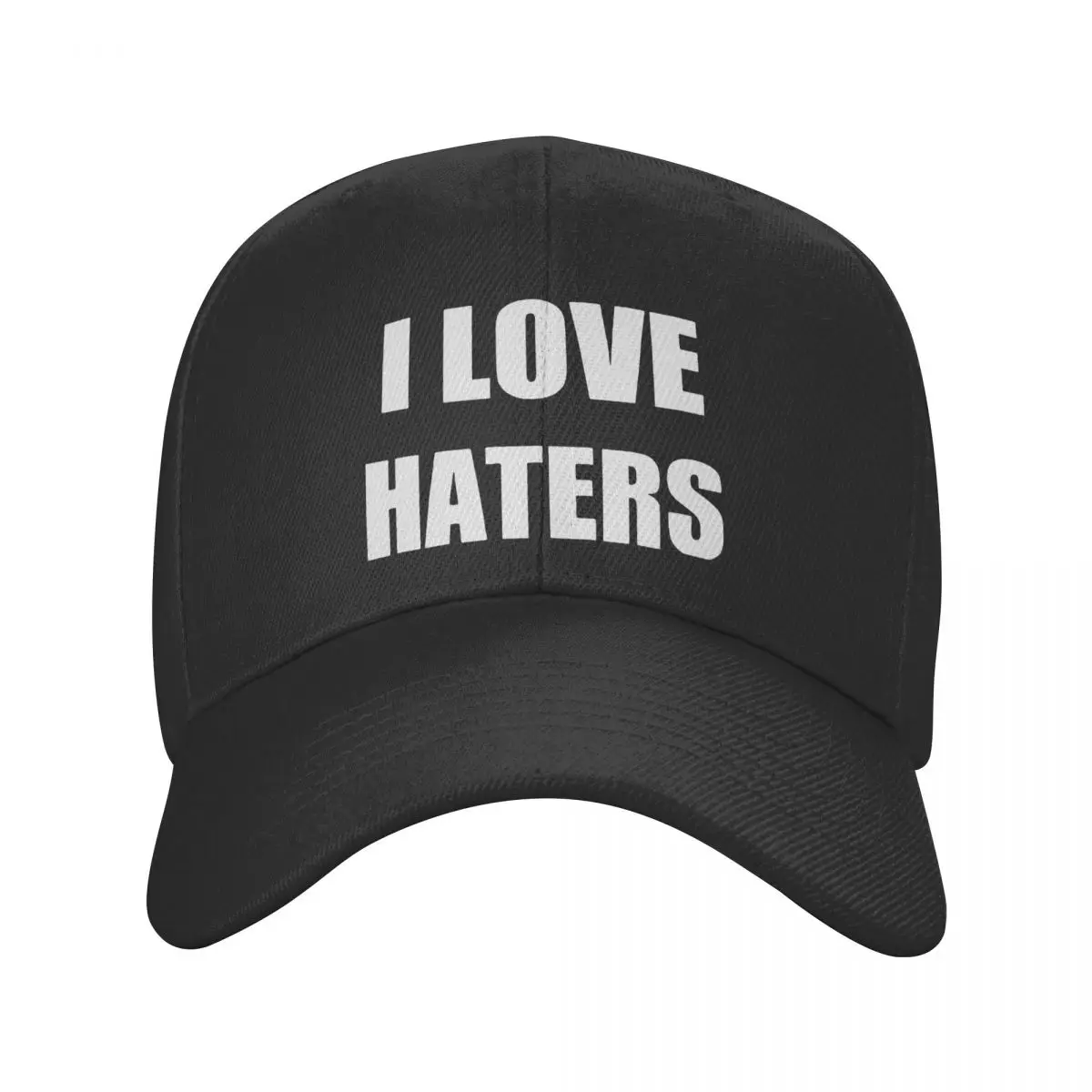 

Кепка с надписью «I Love Haters» для мужчин и женщин, винтажная бейсболка из полиэстера, летняя регулируемая