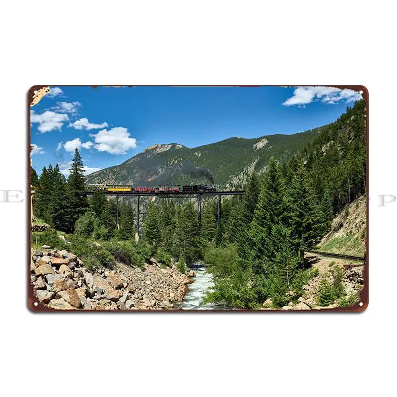 

Металлический плакат железная дорога