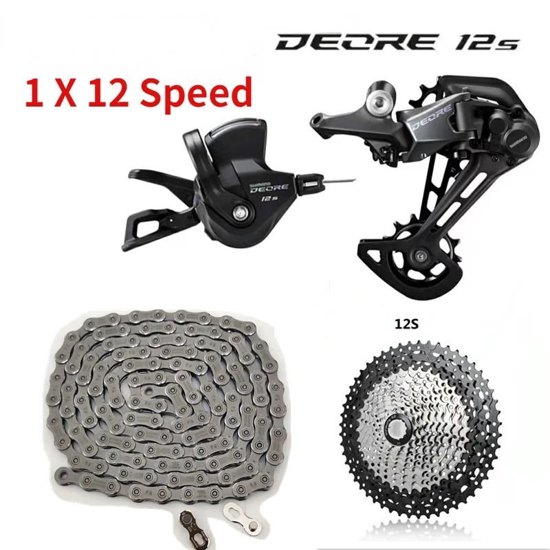 Deore M6100 1x12 Speed derailleurs Groupset 12 speed right shift lever dowel CN Chain RD sunshine cassette 46T 50T 52T |