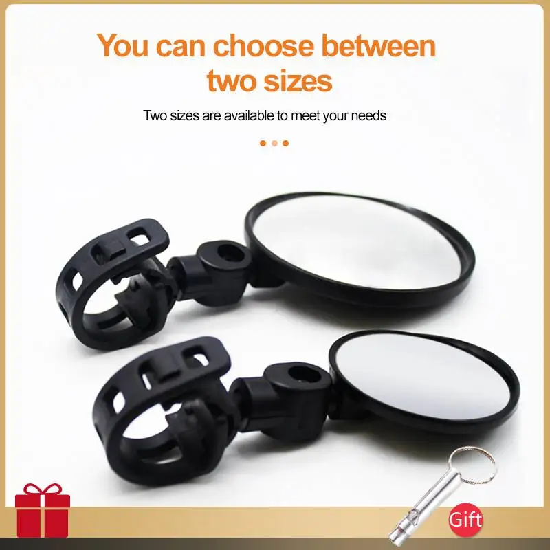 

1PCS Universal Bicycle Rearview Mirror Adjustable Rotate Wide-Angle Cycling Rear View Mirrors For MTB Road Bicycle Accessories