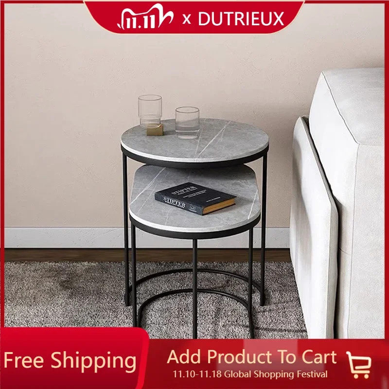 Скандинавский современный боковой столик для гостиной металлические