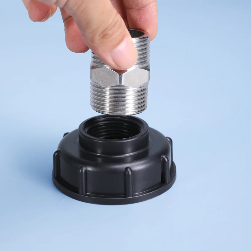 

1000L IBC Tote Tank Drain Adapter 304 Stainless Steel Spout Fittings Replacement Home Garden Irrigation Switch Tool