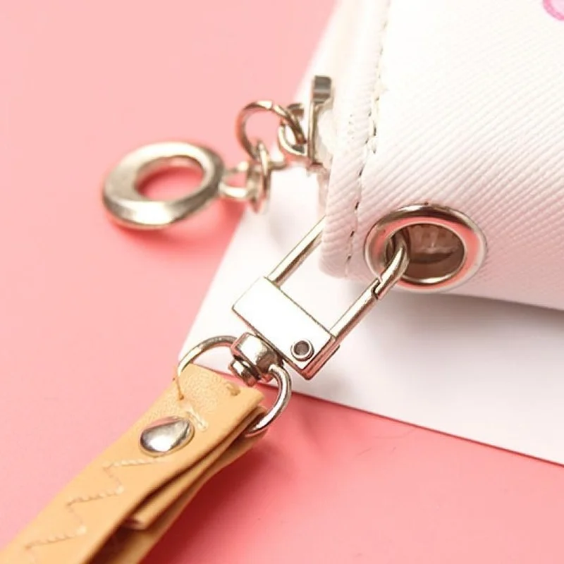 MOONBIFFY Cute Fruit Short Wallets for Women Ice Cream Cake Girl Mini Zipper Money Coin Purses Card Holder PU Leather Clutch Bag