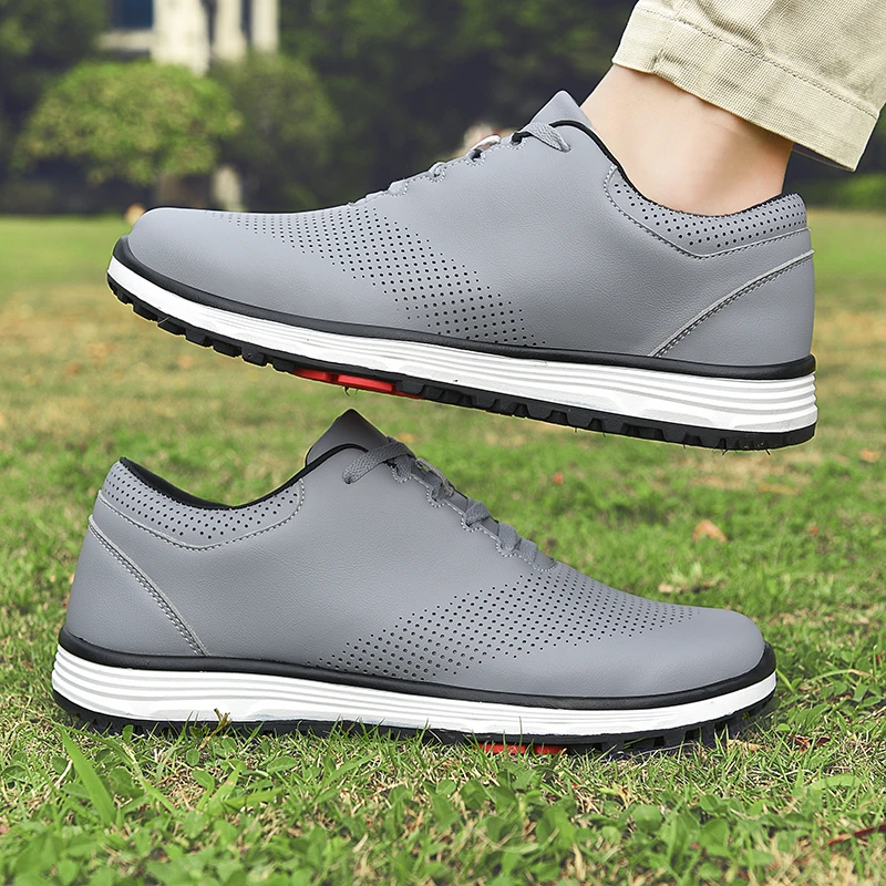 2023 New Men's Golf Shoes Youth Large 48 Comfortable Outdoor Fitness Golf Racing Shoe