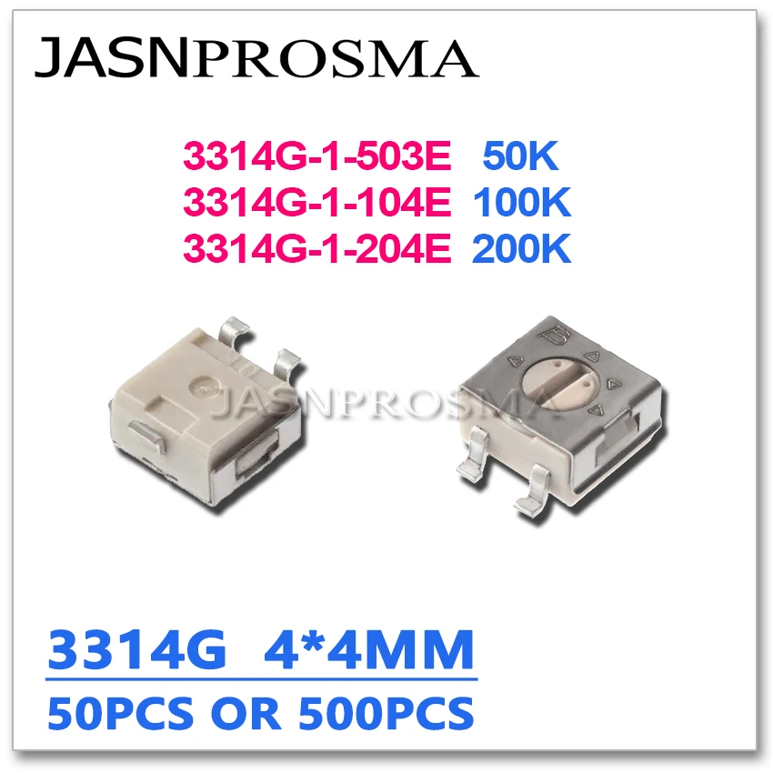 JASNPROSMA 50 шт. 500 3314G 50K 100K 200K OHM 3314G-1-503E 3314G-1-104E 3314G-1-204E Регулируемый