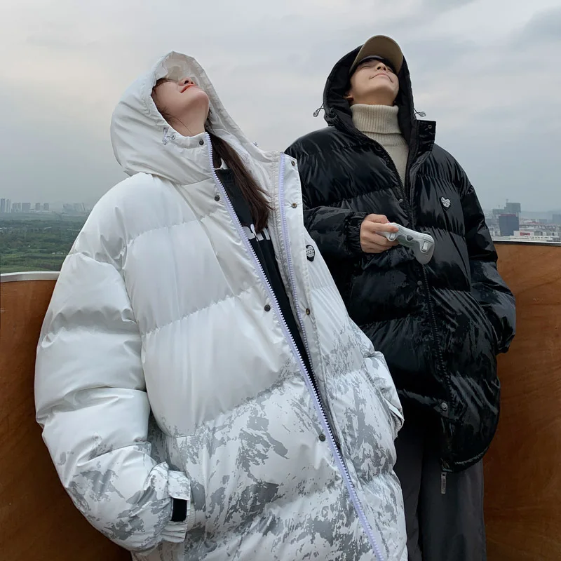 Winter new fashion warm down cotton jacket male trend ruffian handsome couple cotton jacket parkas Men's winter jacket Overcoat