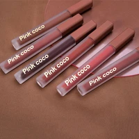 6 colors women makeup waterproof lip stick lip glaze lipstick lip gloss lip tint