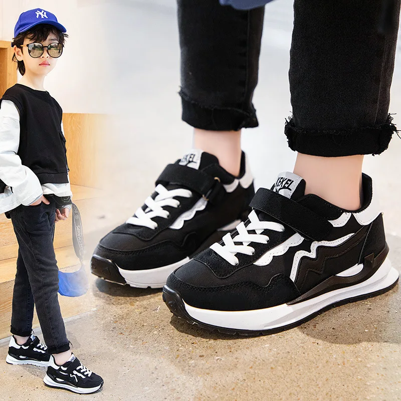 

2022 New Arrival Children Sneakers for Girls and Boys Sports and Running Casual Shoes Fashion Flats Black,Gray,Khaki,5-10y