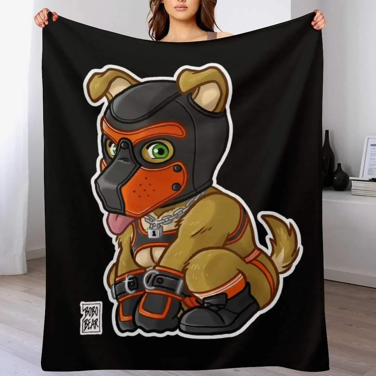 PLAYFUL PUPPY - МАСКА ОРАНЖЕВАЯ Плед Серия BEARZOO модные диваны идеи подарков на день