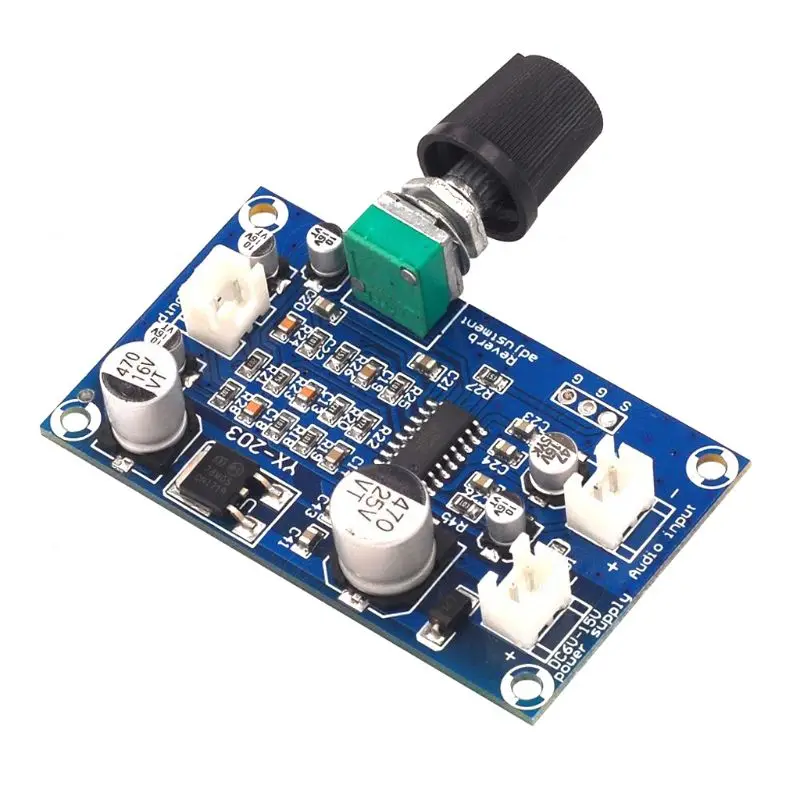 

PT2399 Microphone Reverberation Board Effect Super M65831 Mono Amplifier Preamp for Dc Single Power Supply