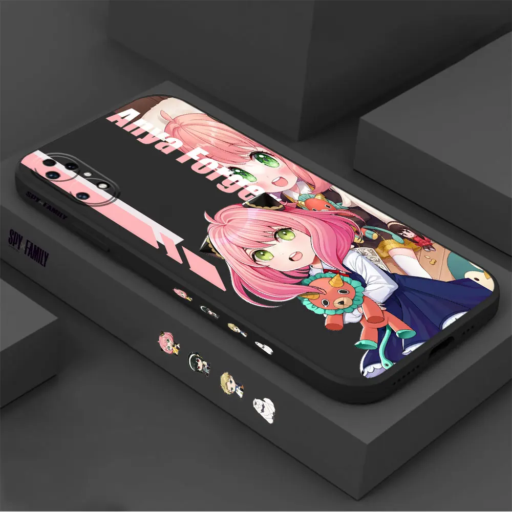 Japan Anime Spy x Family Phone Case For Huawei P60 P50 P40 P30 P20 Mate 50 40 30 20 20X 10 Colour Liquid Silicone Cover Funda