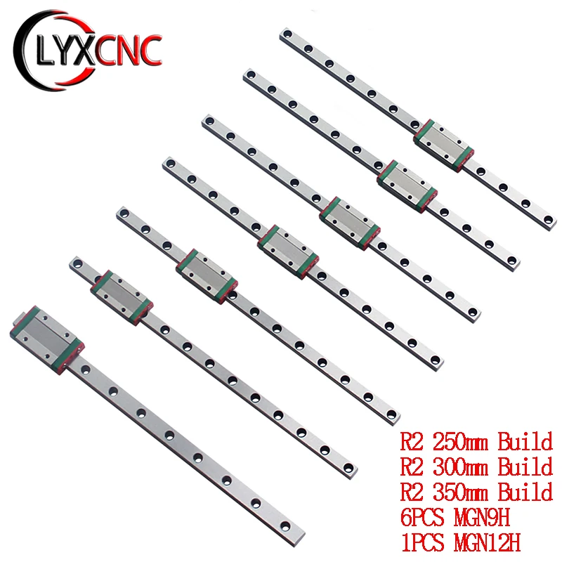 

Комплект V2.4 R2 для 3D принтера MGN9/12: 6 шт. линейная направляющая 300/350/400 мм MGN9 + 1 шт. рельса MGN12 + блок MGN9/12H. Для рамки VORON 2,4