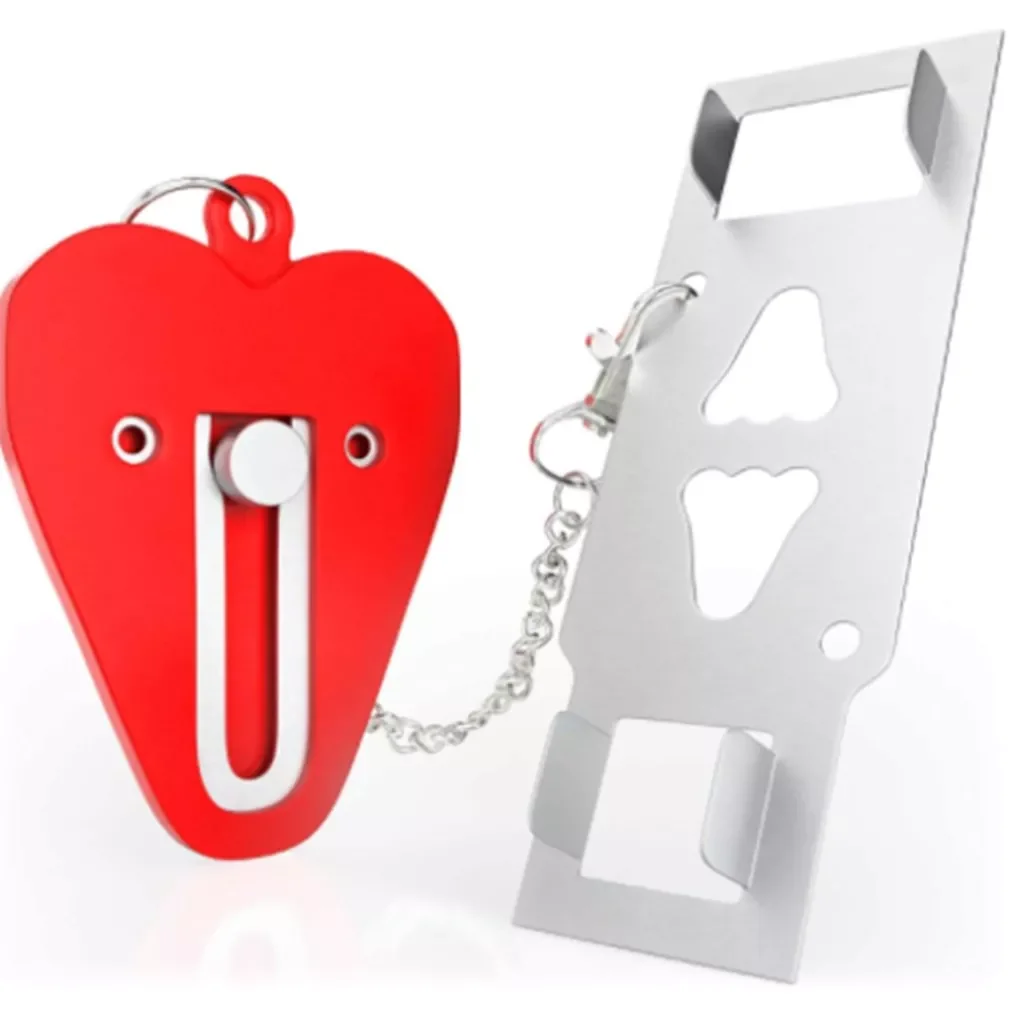 Портативный дверной замок Блокировка двойное отверстие безопасности дверь