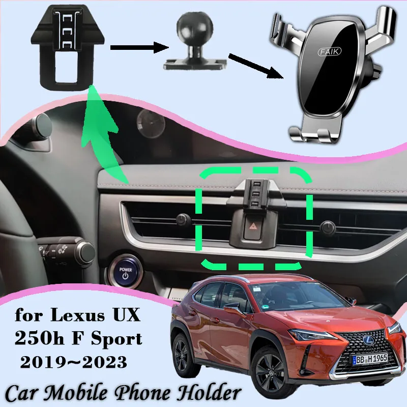 Автомобильный держатель для Lexus UX 200 250h F Sport 300e ZA10 2019 ~ 2023 2022 гравитационный навигационный кронштейн аксессуары подставка для GPS